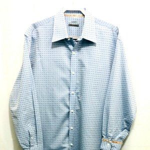 Johnston & Murphy Shirt w/flip Cuff Sz XL,  PEM20